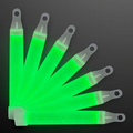 4" Green Mini Glow Sticks with Lanyard - Blank
